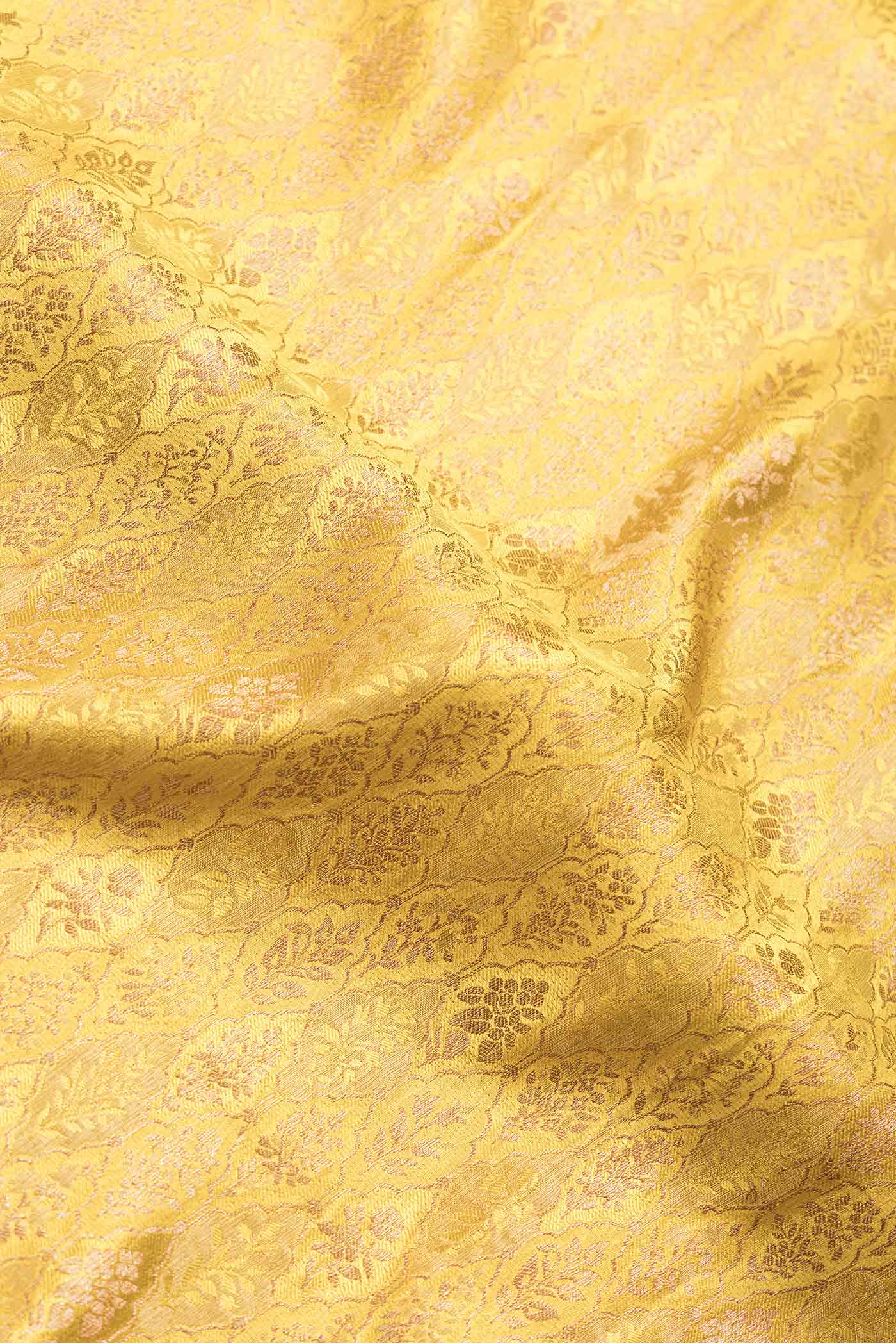 Mustard Mysore Crepe Saree - Image 2