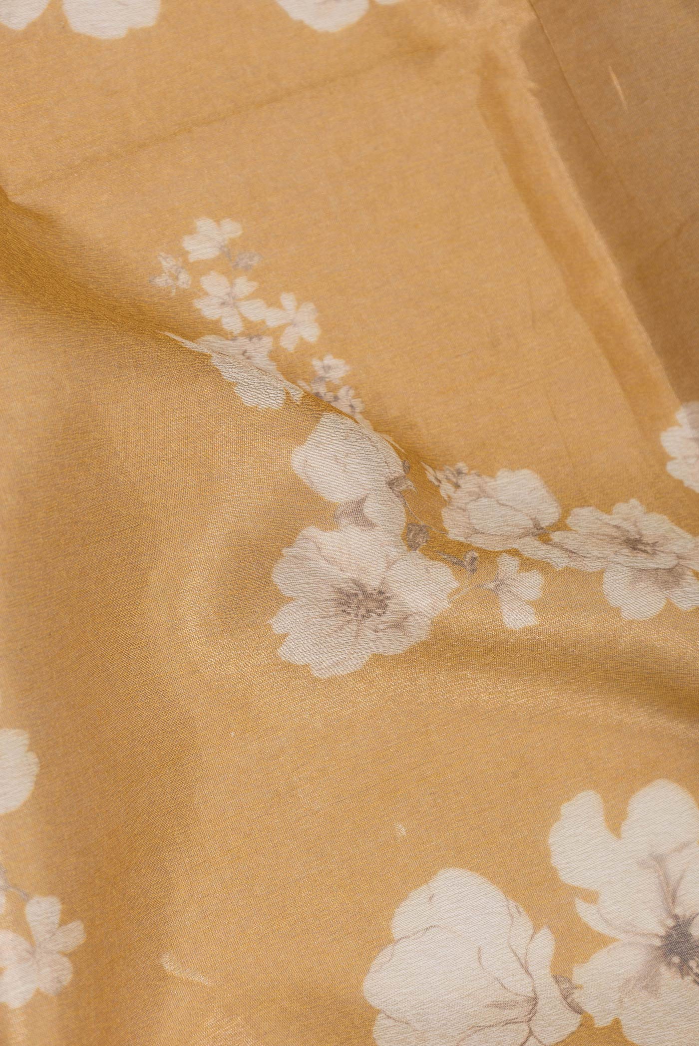 Sandal Organza Silk Saree - Image 2