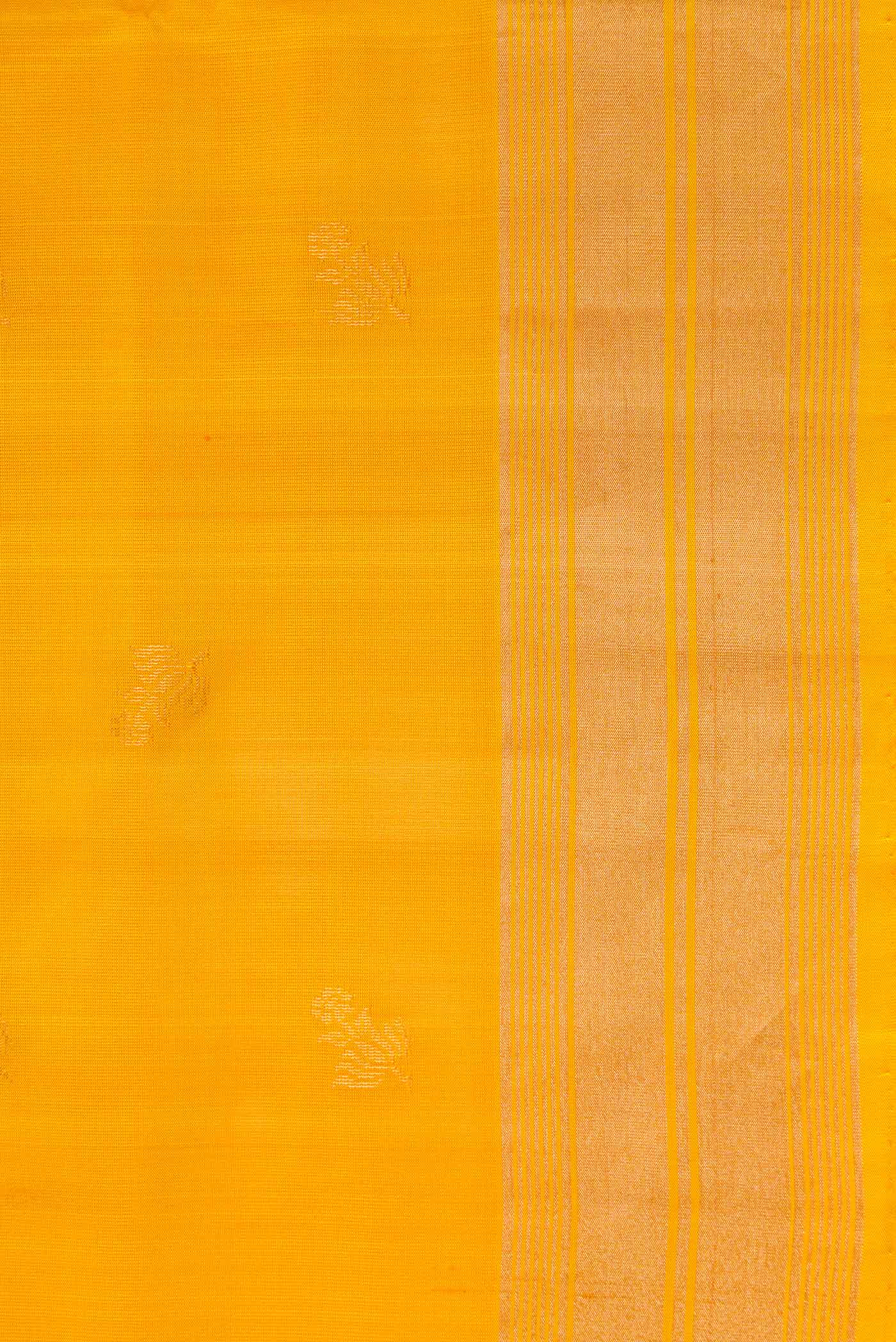 Mustard Dual Tone Soft Silk Saree - Image 3