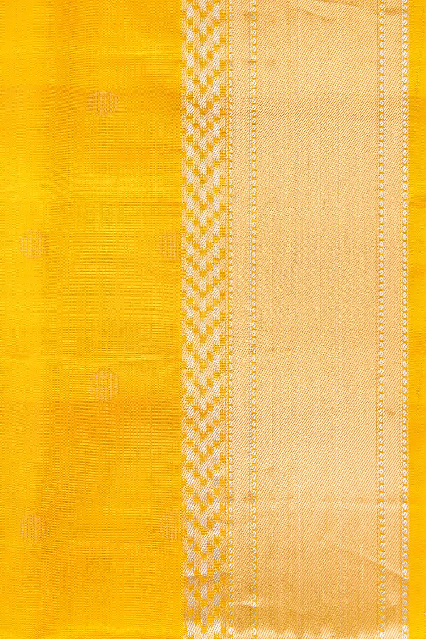 Mustard Dual Tone Soft Silk Saree - Image 3