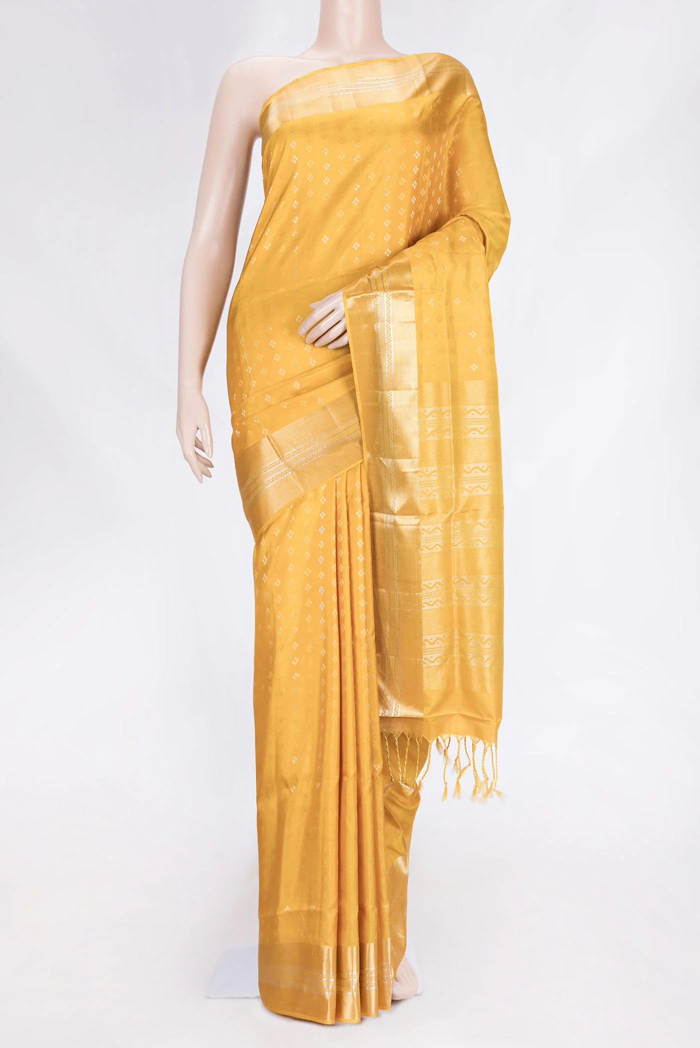 Mustard Soft Silk Saree