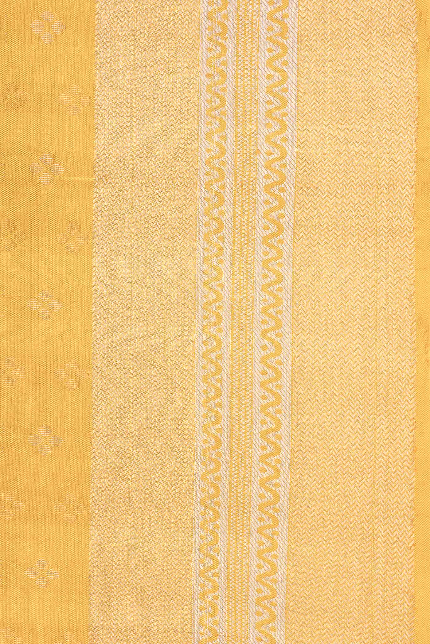 Mustard Soft Silk Saree - Image 3
