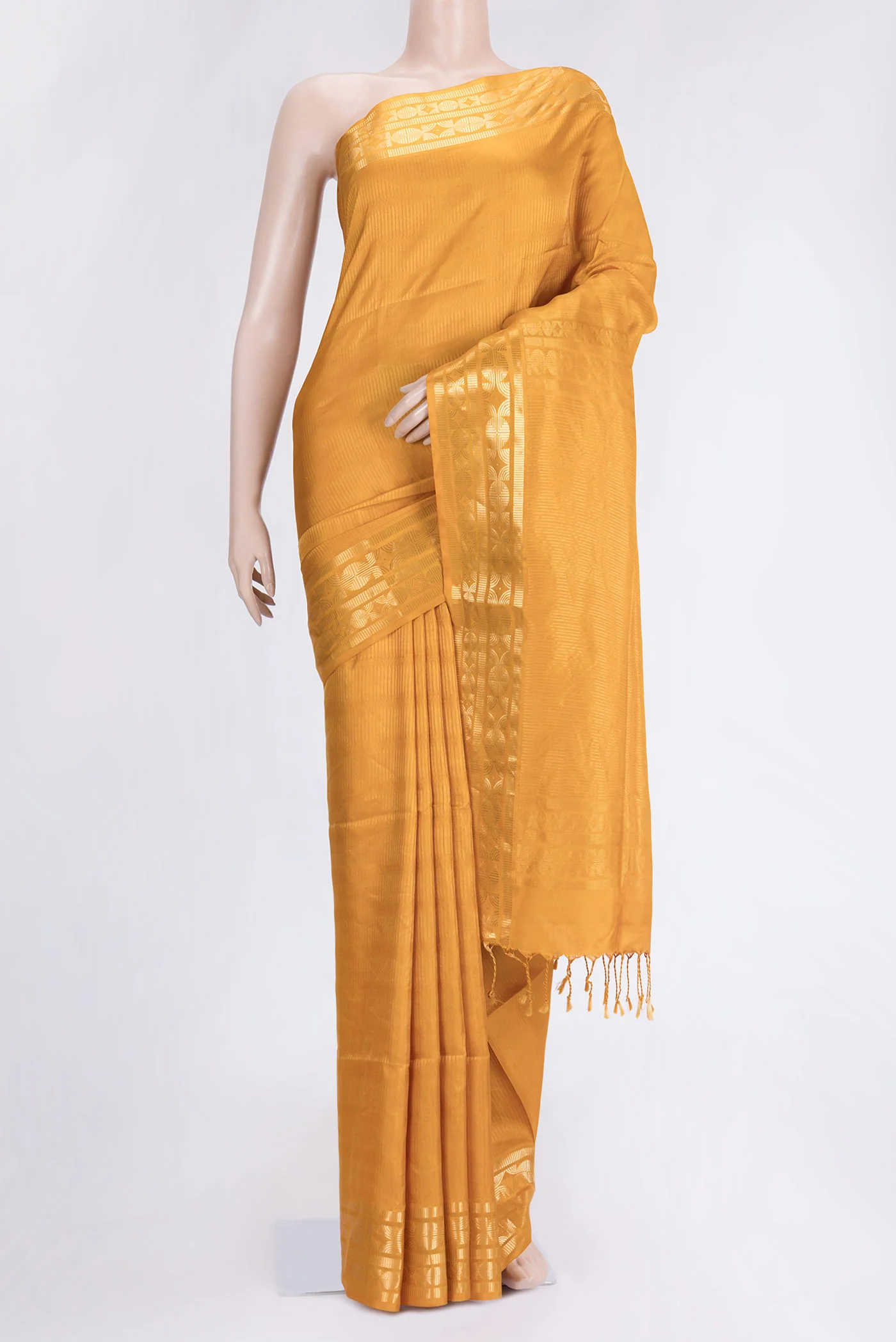 Mustard Soft Silk Saree