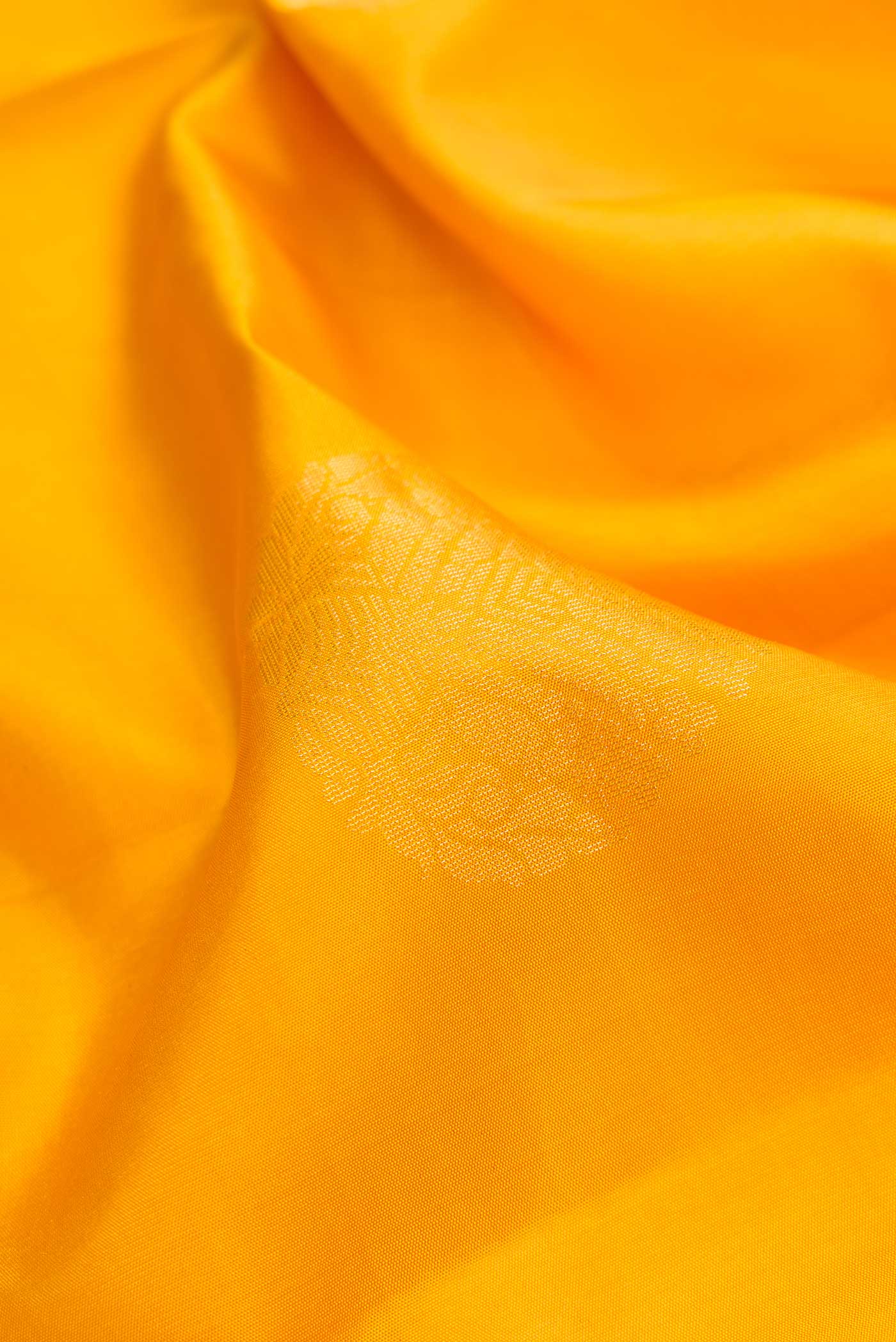 Yellow Soft Silk Saree - Image 2