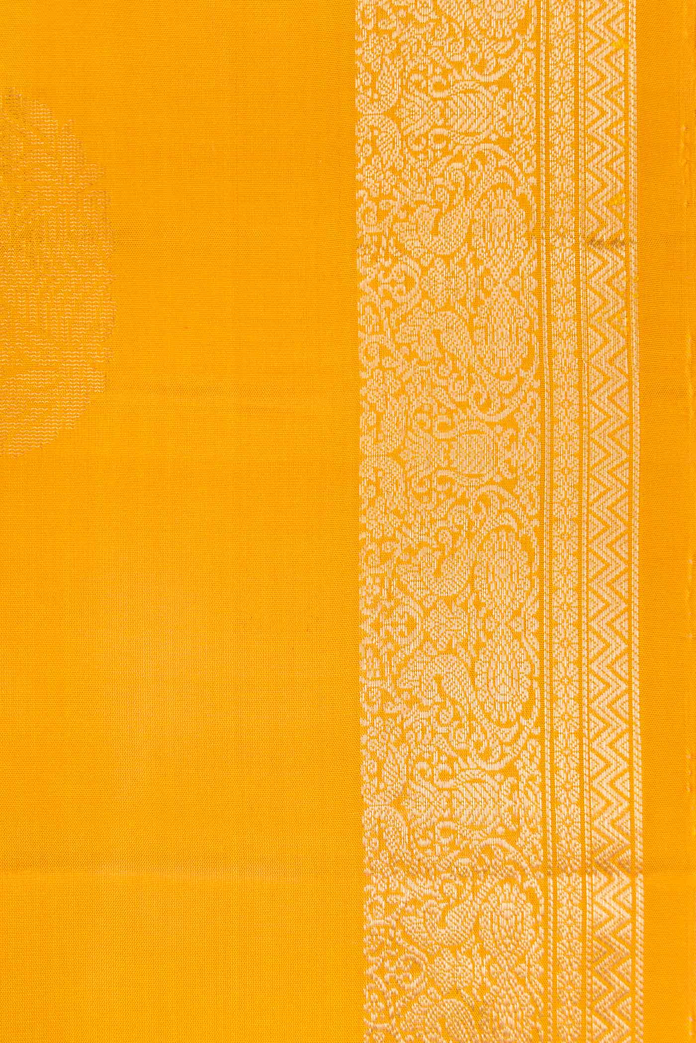 Yellow Soft Silk Saree - Image 3
