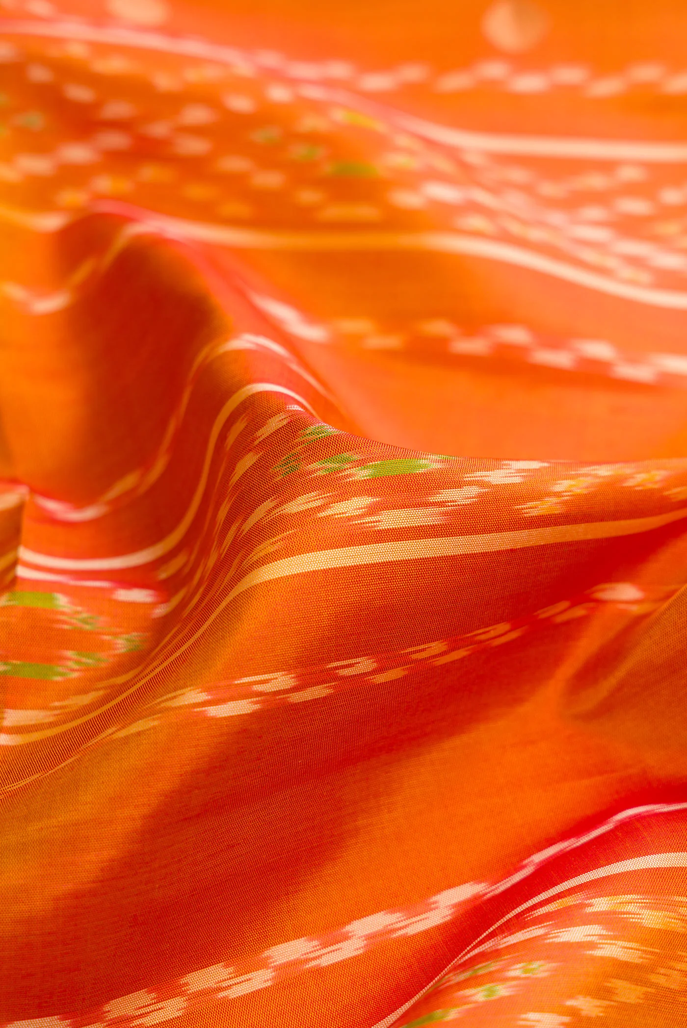 Orange Soft Silk Saree - Image 2