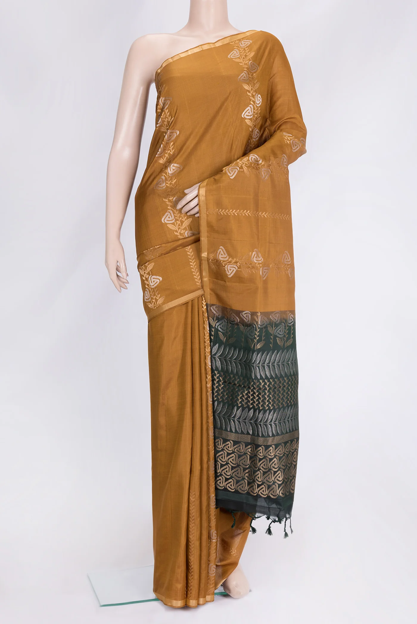 Mustard Soft Silk Saree
