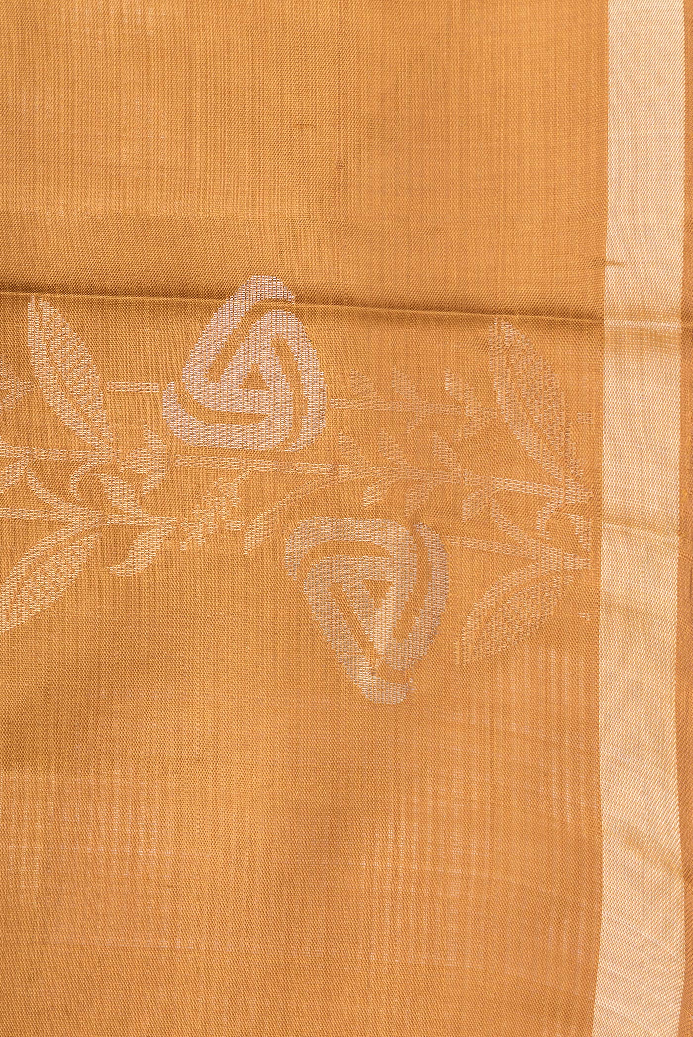 Mustard Soft Silk Saree - Image 3
