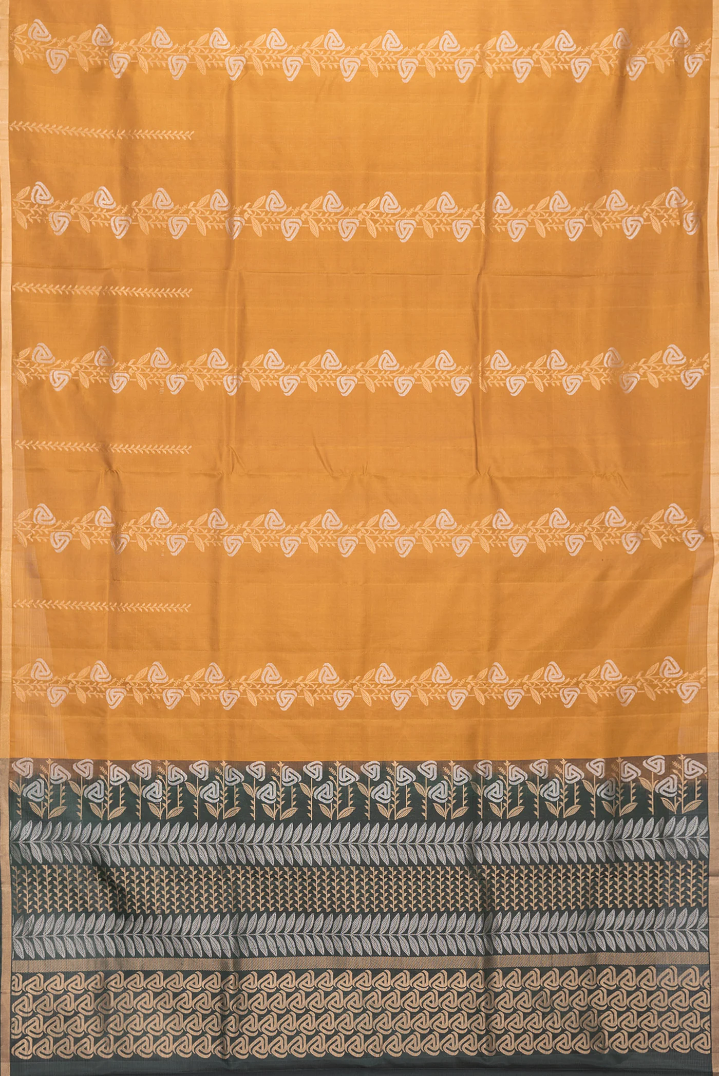 Mustard Soft Silk Saree - Image 6