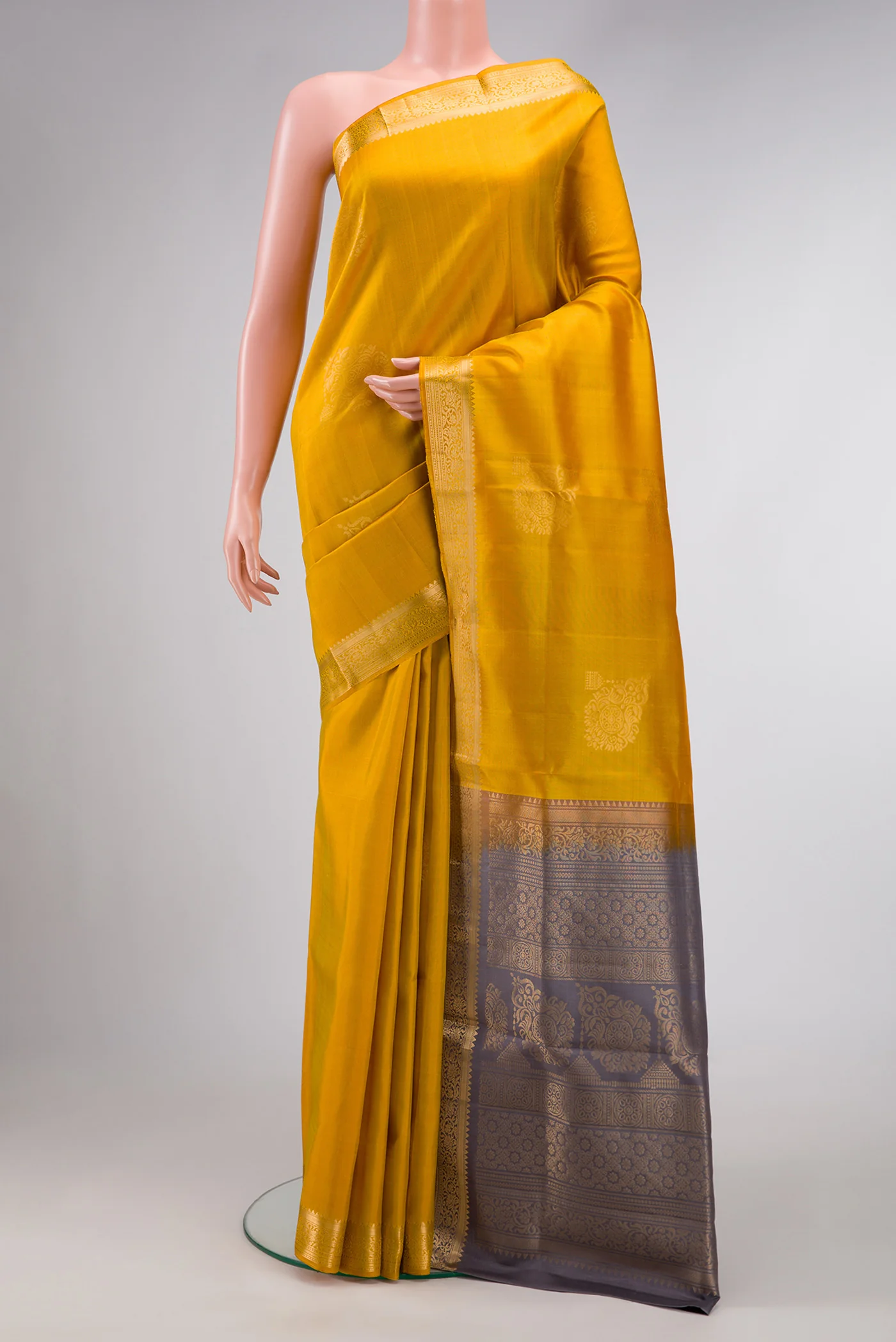 Mustard Soft Silk Saree