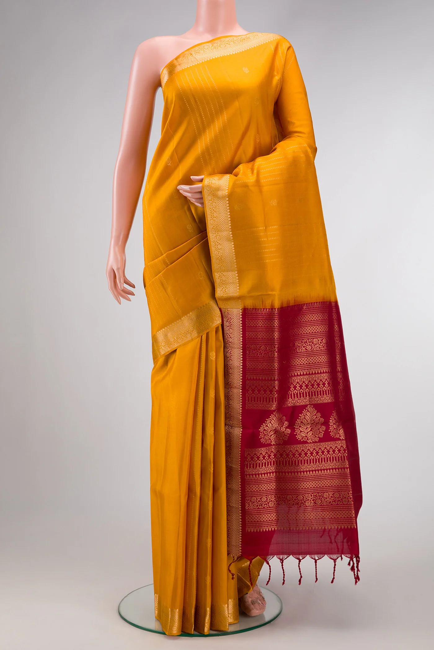 Yellow Soft Silk Saree