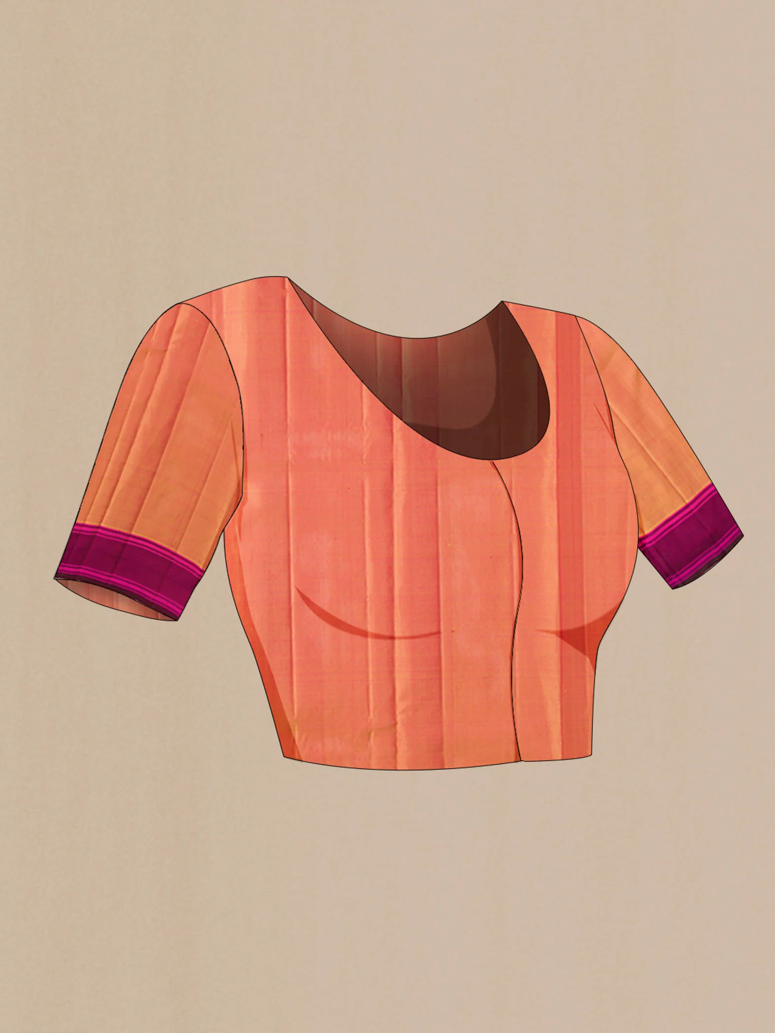 Mustard Kanchipuram Silk Saree - Image 6