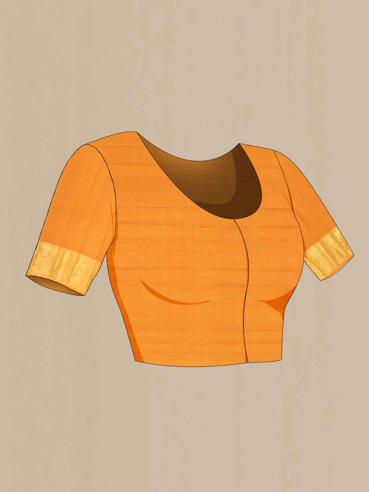 Mustard Kanjivaram Silk Saree - Image 4