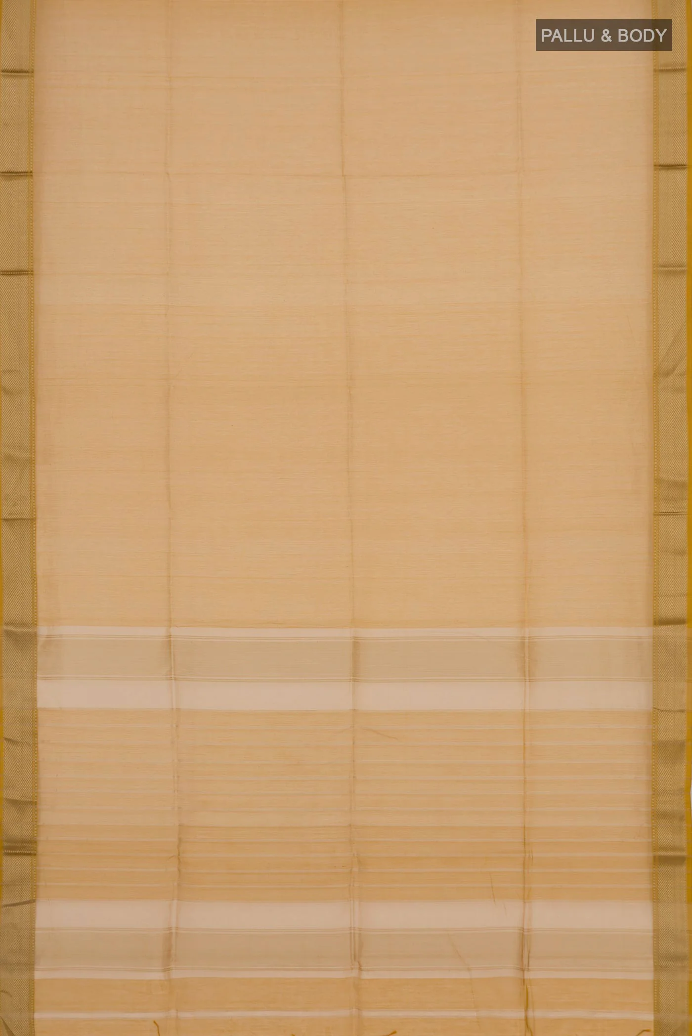 Mustard Maheshwari Silk Cotton Saree - Image 5