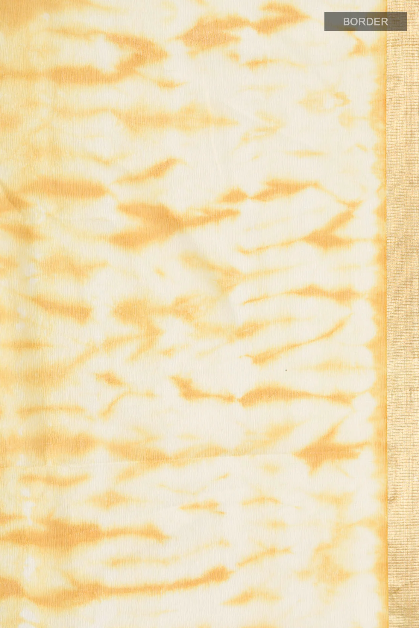 Mustard Mysore Chiffon Saree - Image 3
