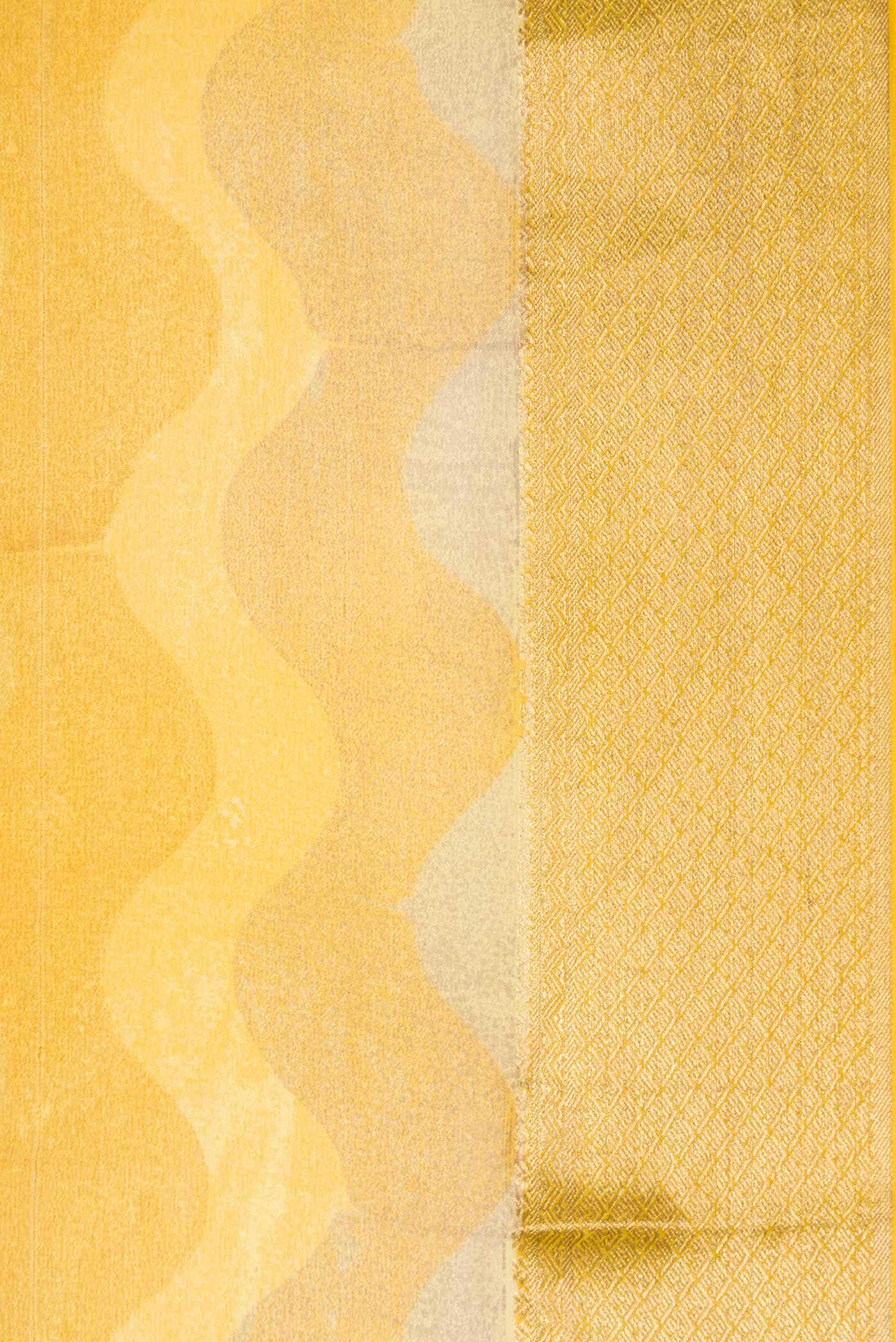 Mustard Mysore Georgette Saree - Image 3