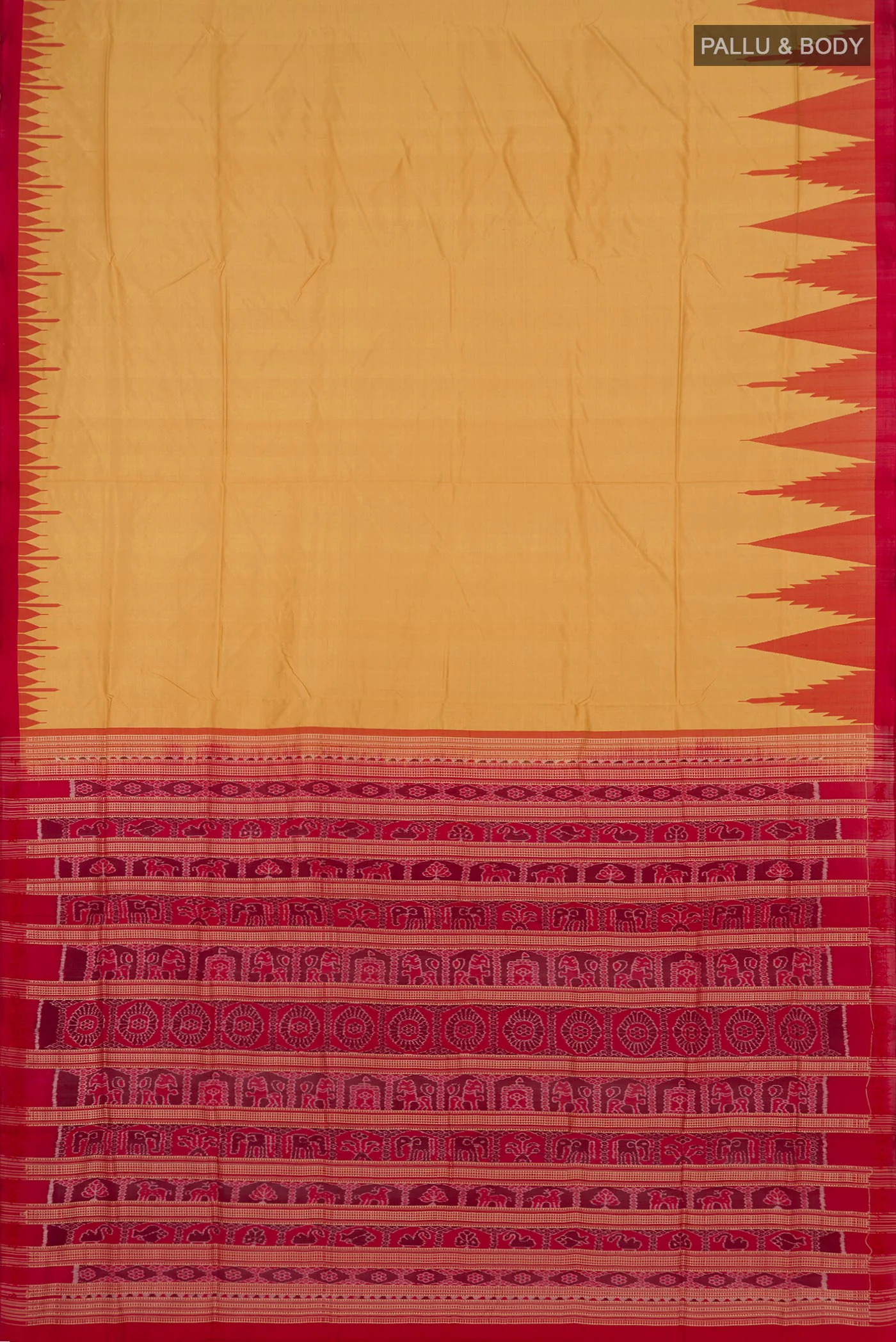 Sandal Orissa Silk Saree - Image 5