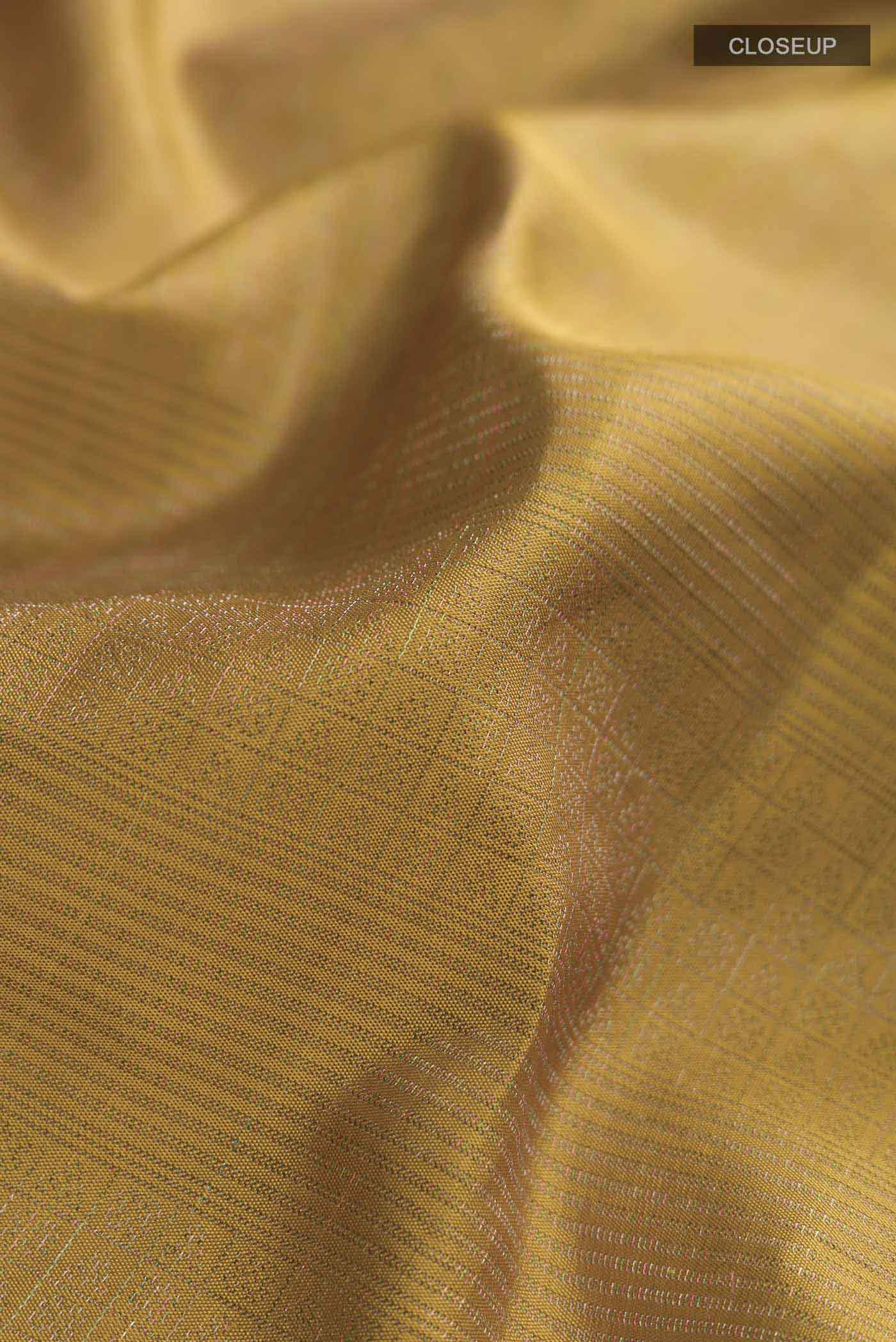 Mustard Soft Silk Saree - Image 2