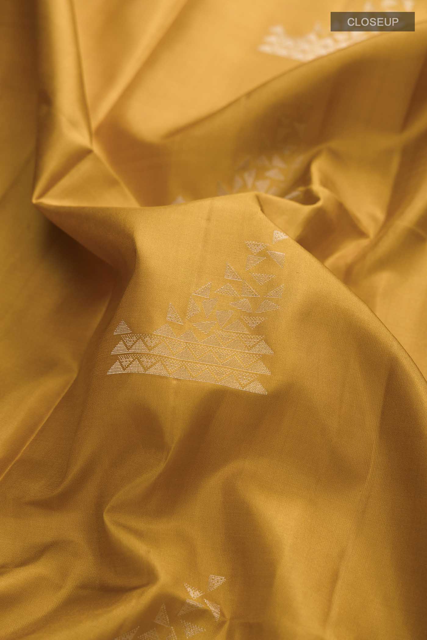 Mustard Soft Silk Saree - Image 2