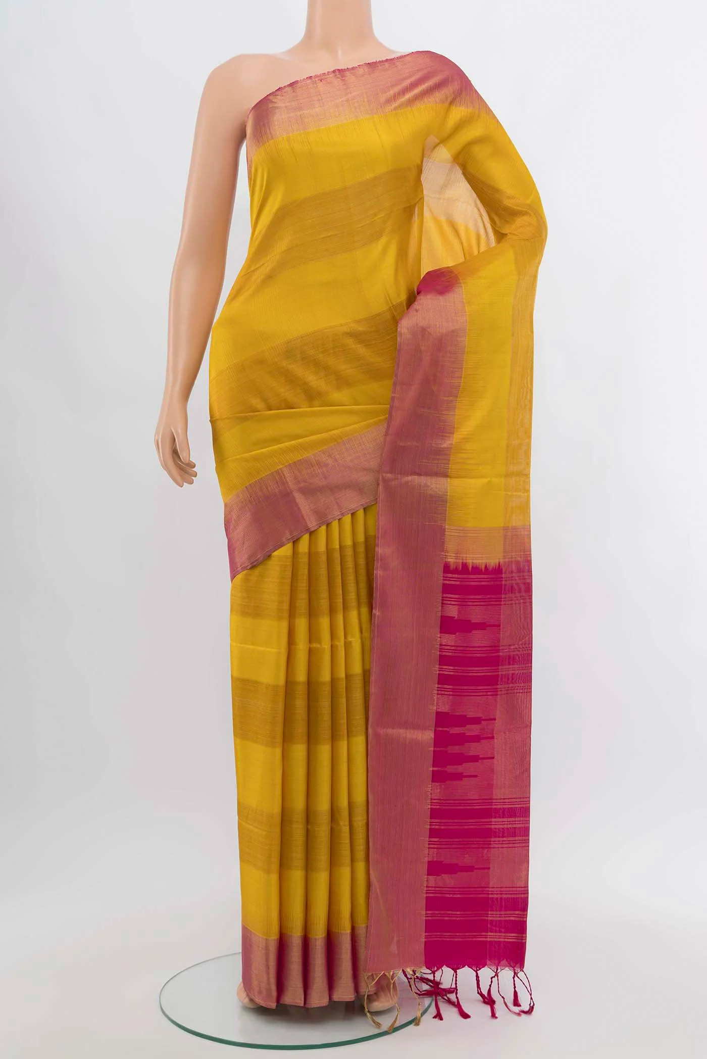 Mustard Soft Silk Saree