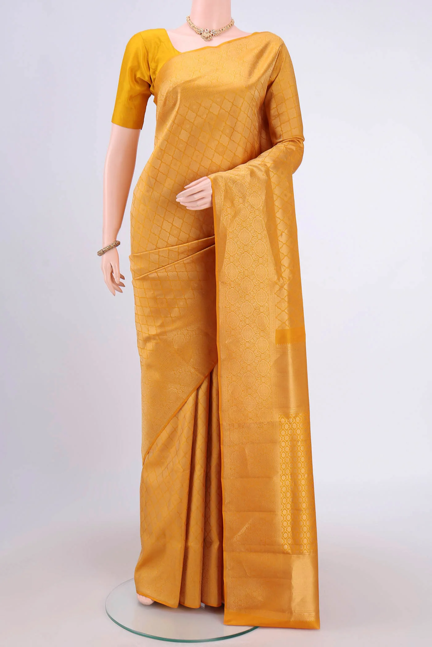 Mustard Soft Silk Saree