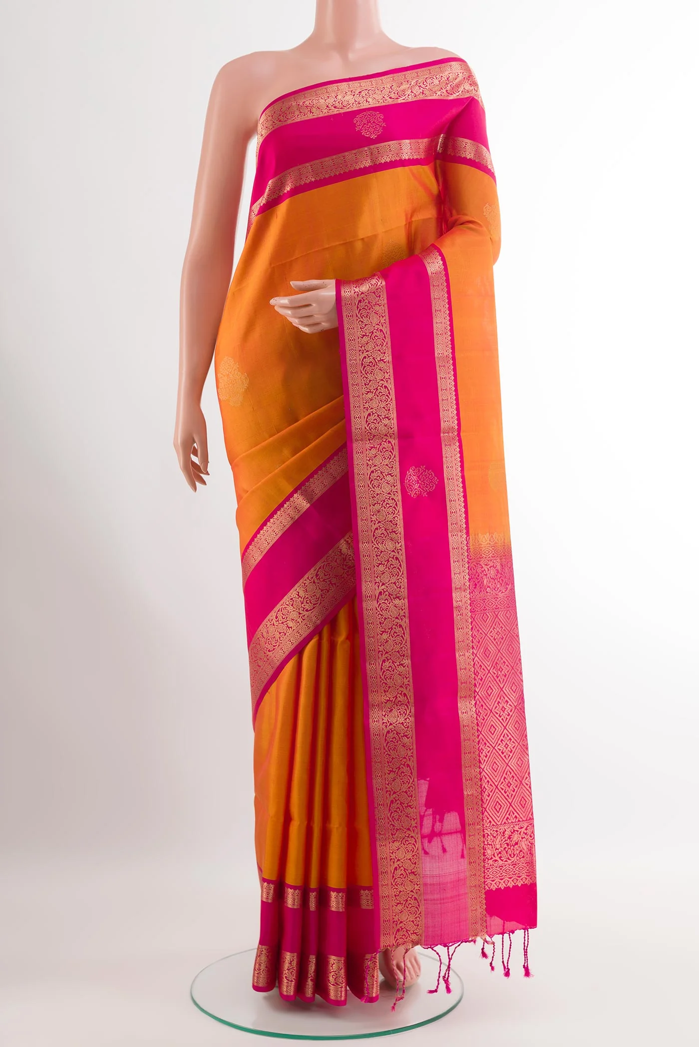 Mustard Soft Silk Saree