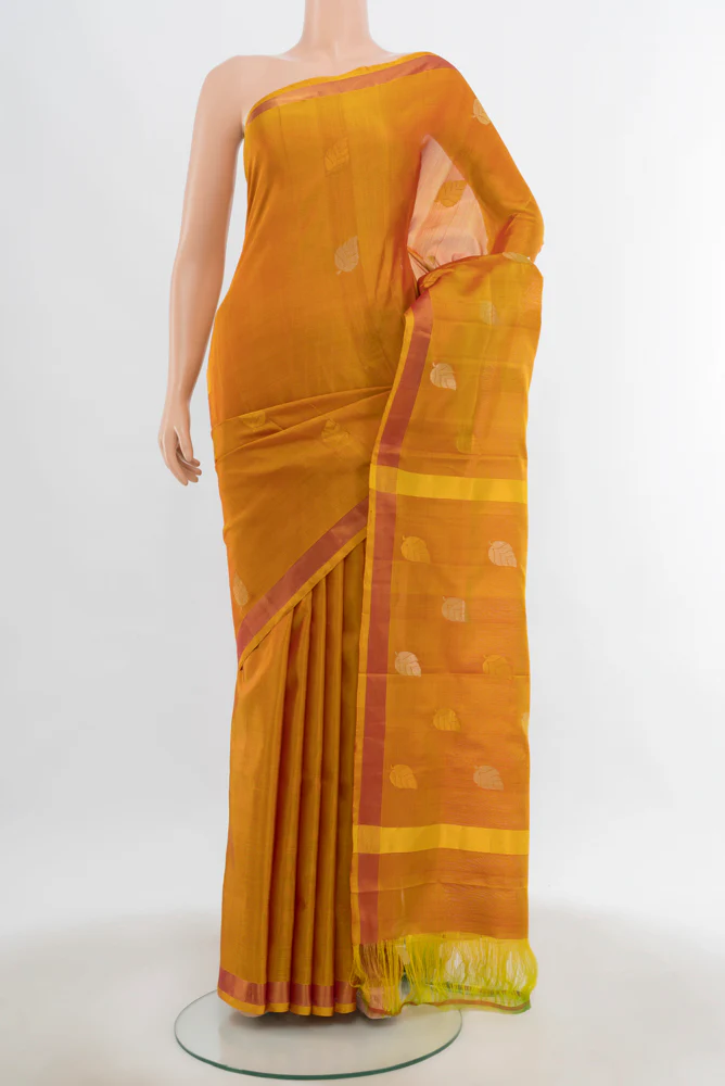 Mustard Uppada Silk Saree