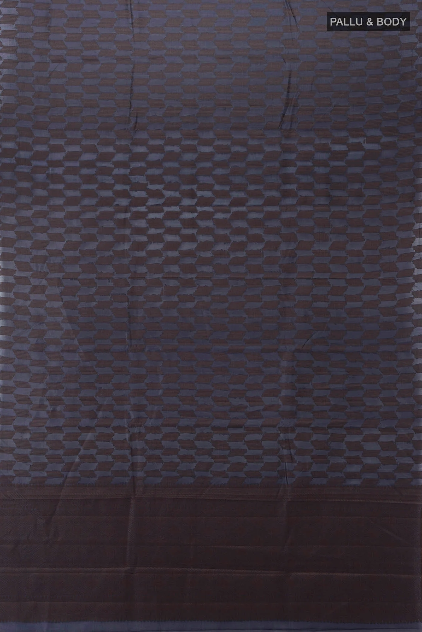 Navy Blue Banarasi Raw Silk Saree - Image 5