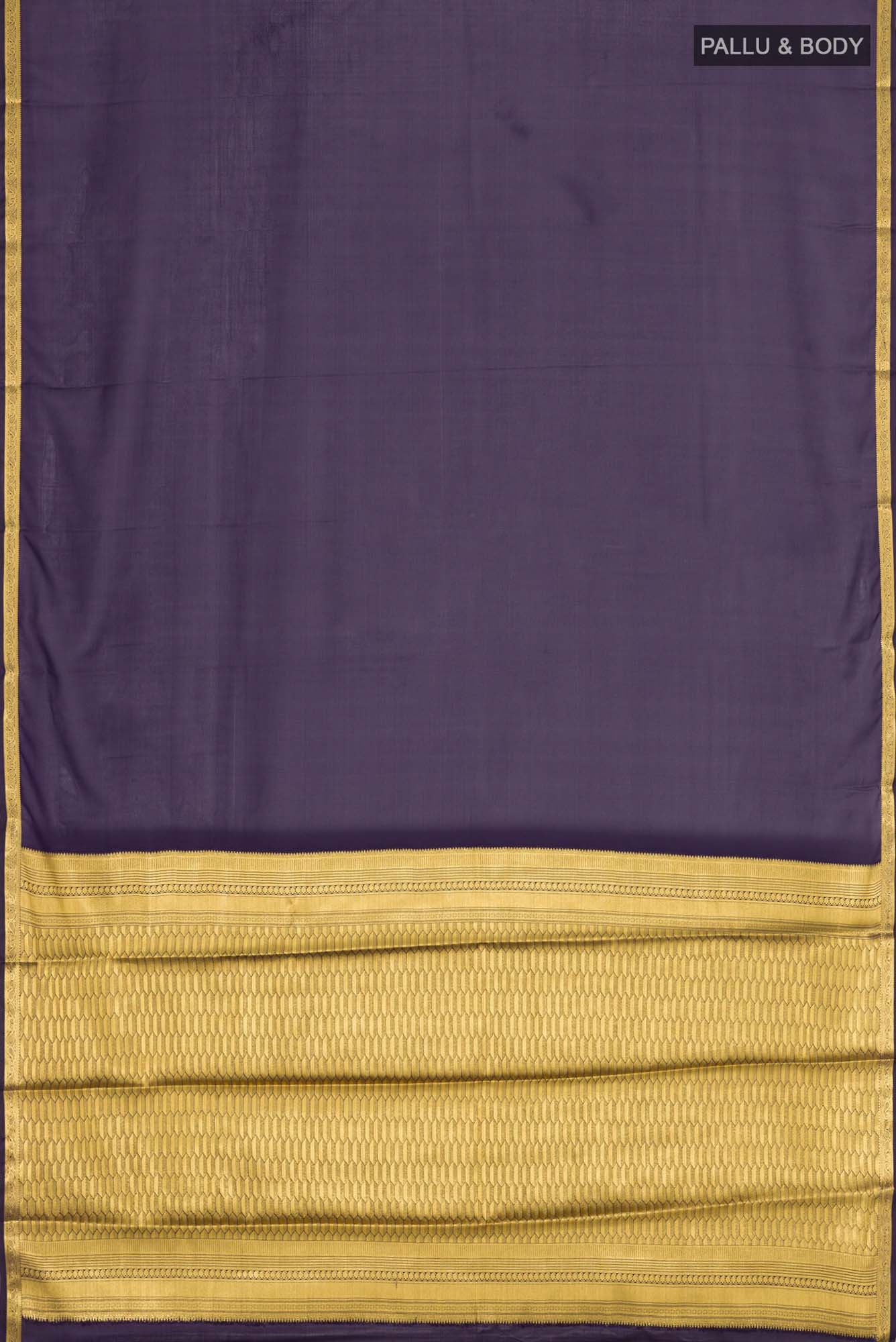 Navy Blue Blended Crepe Saree - Image 5