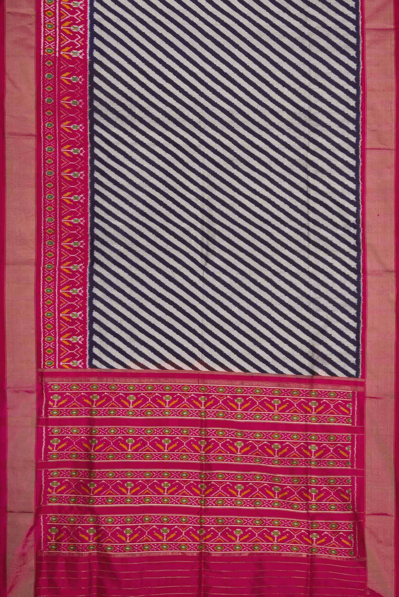 Multi Color Pochampally Silk Saree - Image 6