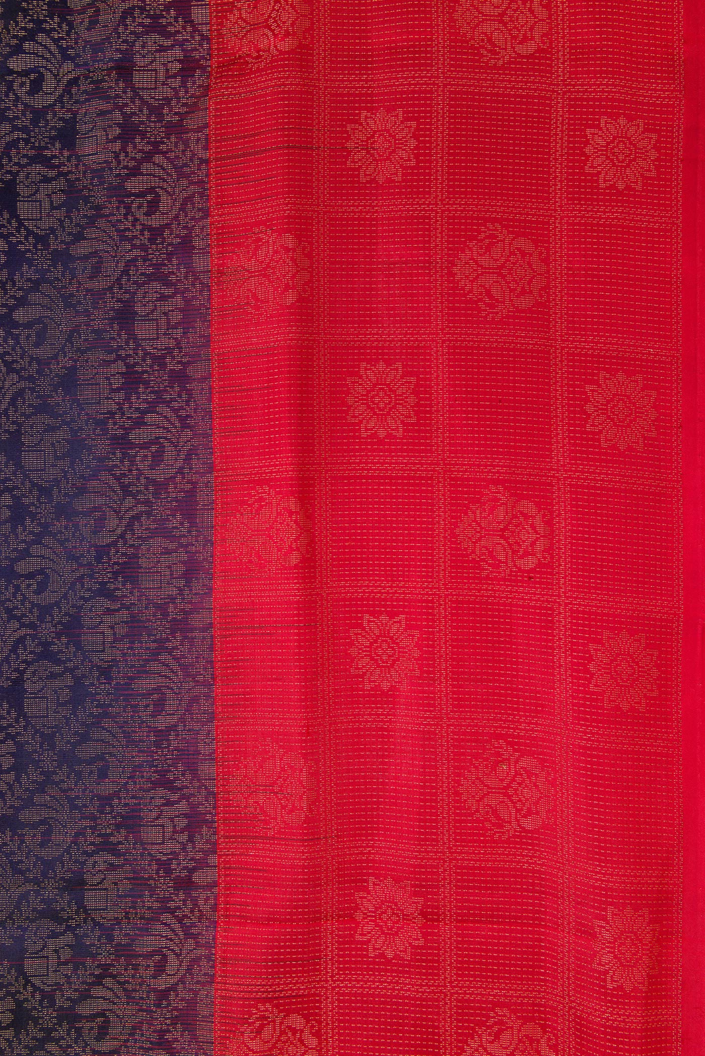 Navy Blue Soft Silk Saree - Image 3