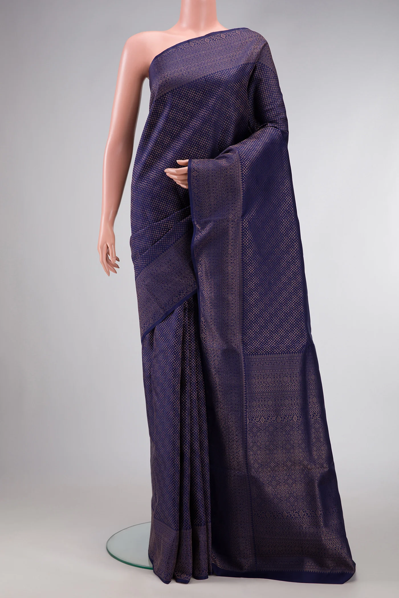 Navy Blue Soft Silk Saree