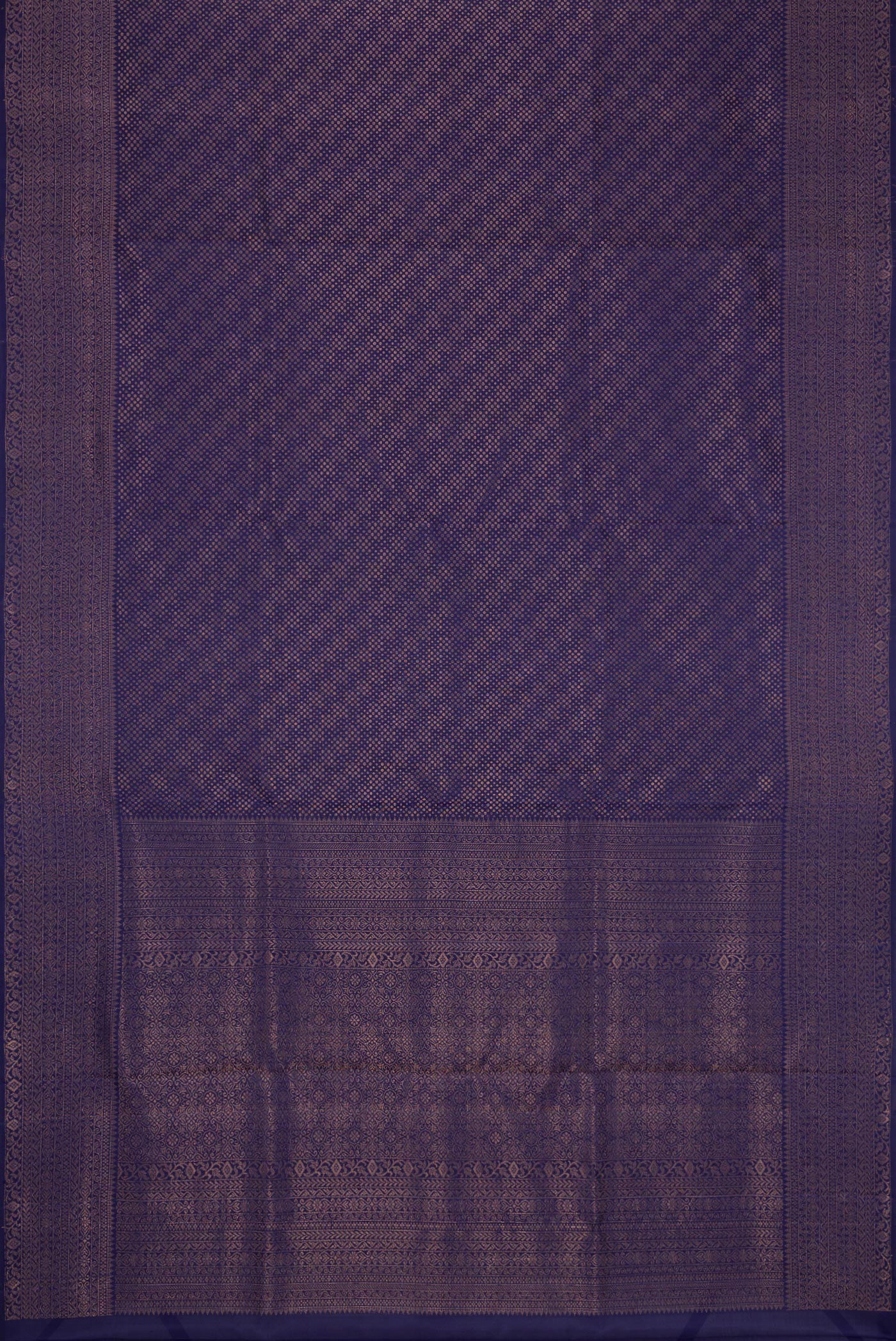 Navy Blue Soft Silk Saree - Image 6