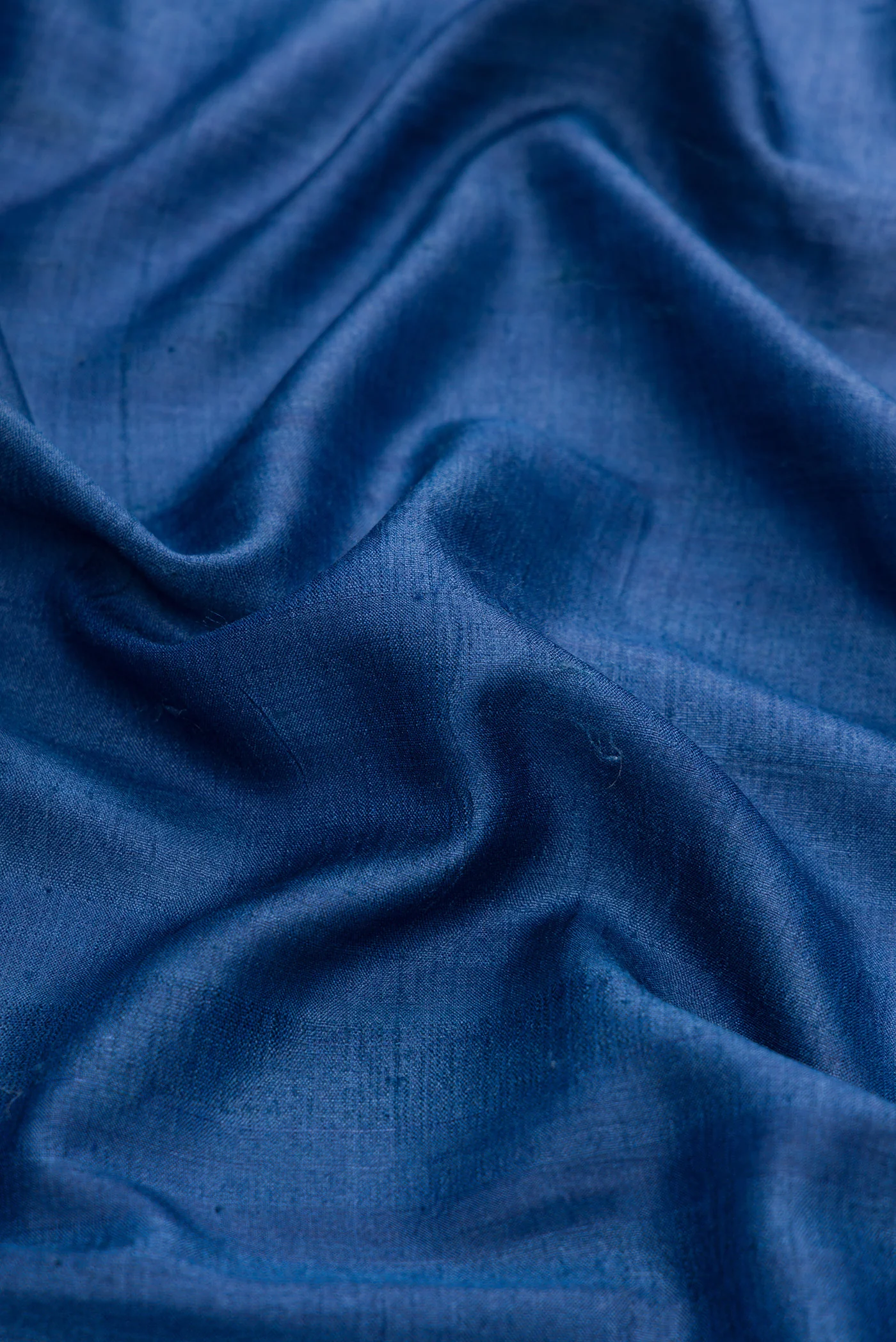 Blue Tussar Silk Saree - Image 2