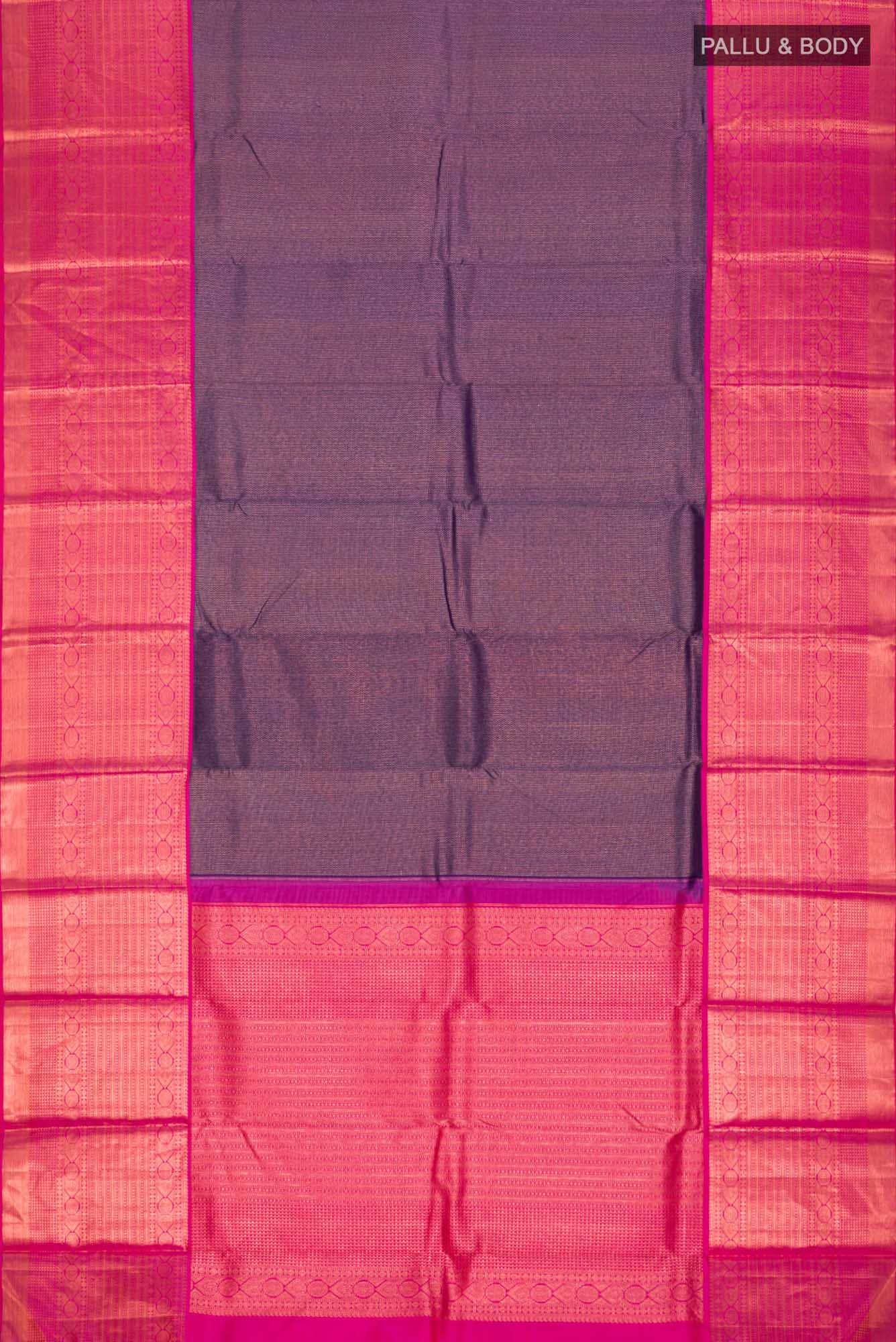Purple Kanchipuram Silk Saree - Image 4