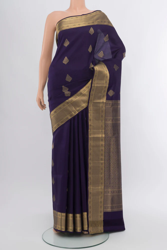 Navy Blue Soft Silk Saree