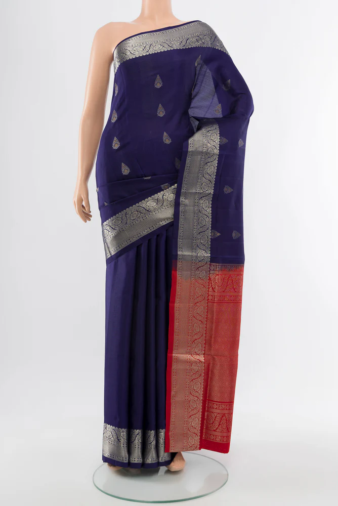 Navy Blue Soft Silk Saree