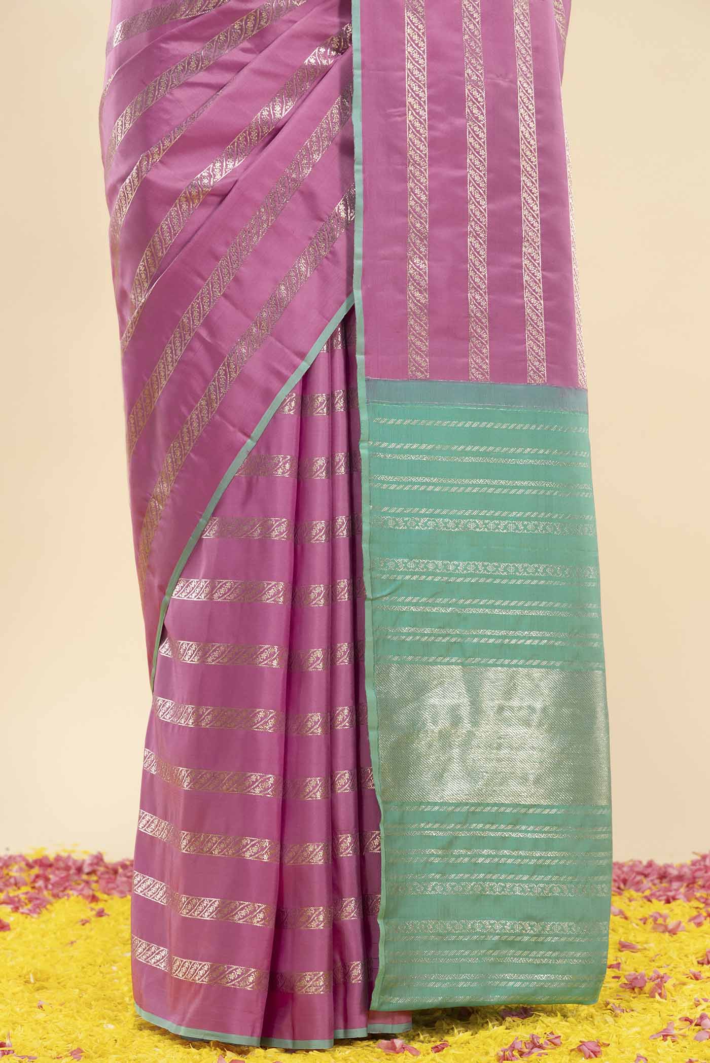 Nayantara-Pink Kanchipuram Silk Saree - Image 7