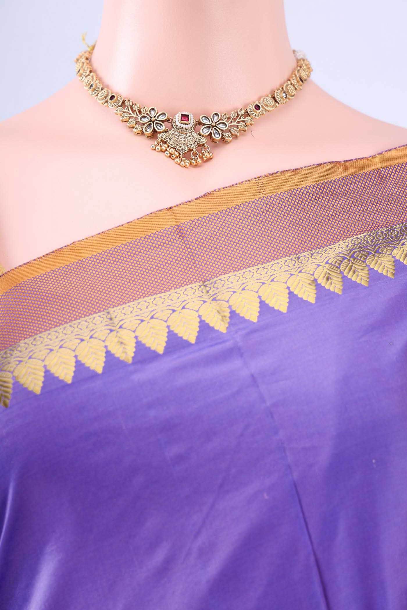 no Dual Tone Bangalore Silk Saree - Image 3
