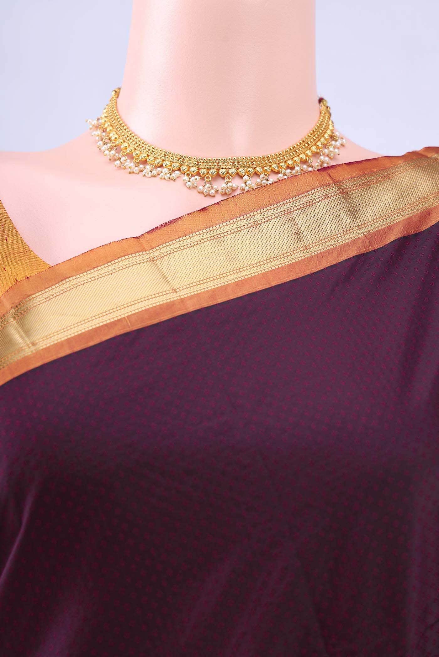 no Dual Tone Bangalore Silk Saree - Image 3