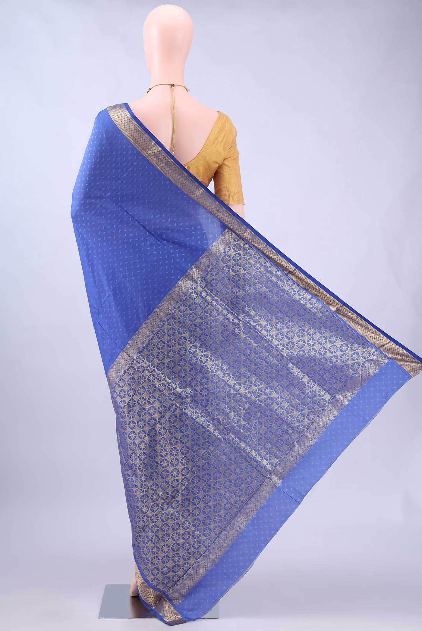 no Dual Tone Bangalore Silk Saree - Image 2