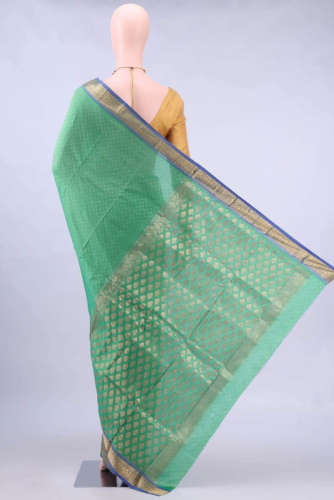 no Dual Tone Bangalore Silk Saree - Image 2