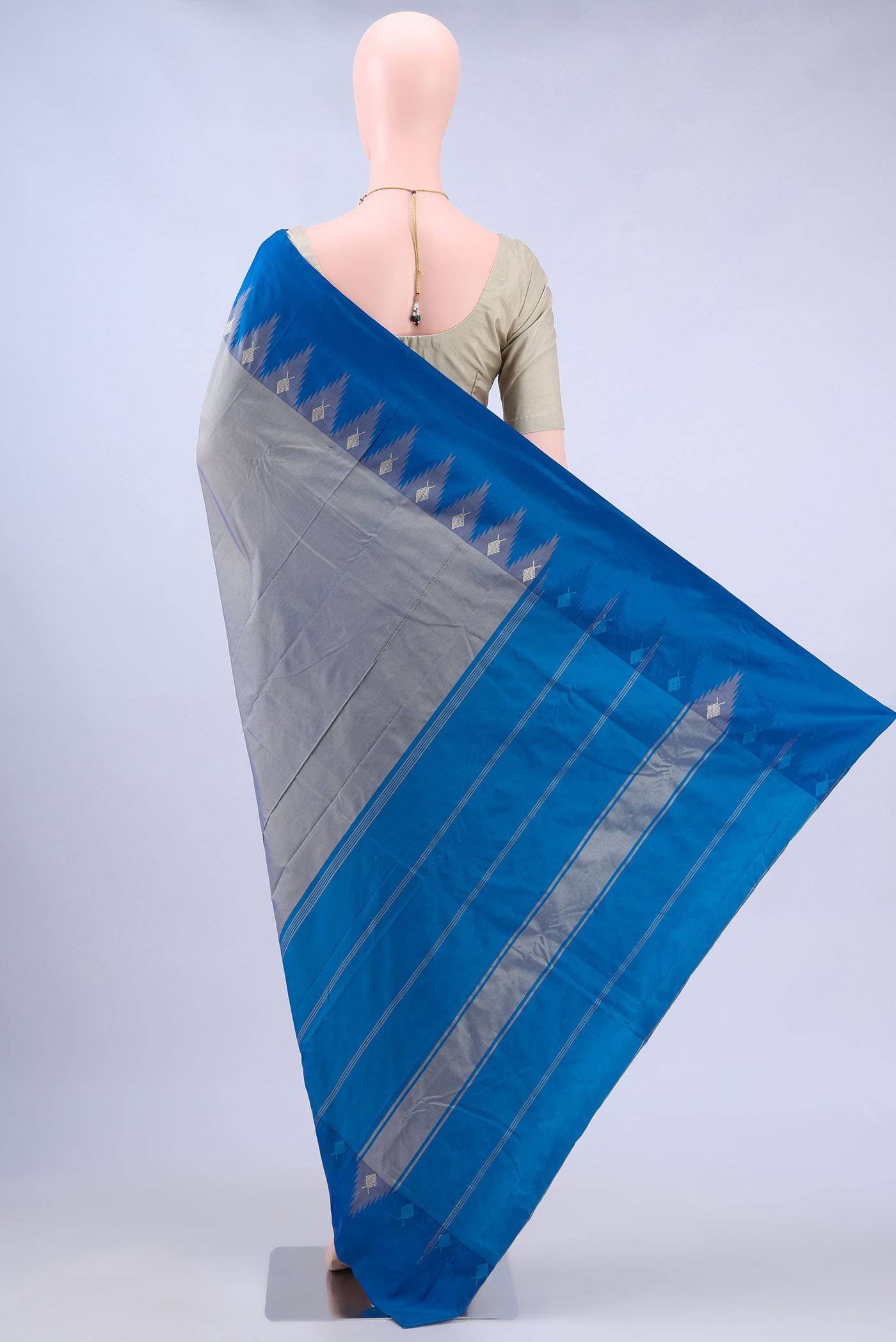no Dual Tone Bangalore Silk Saree - Image 2