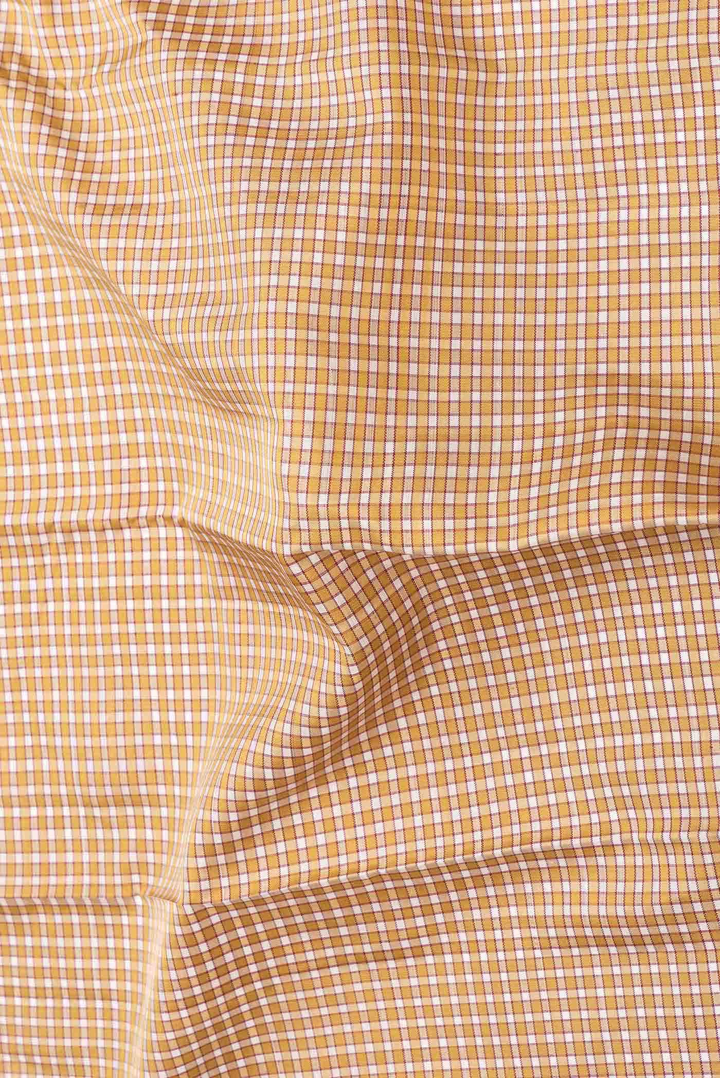 Pure Silk Pure Zari Off White and Yellow Dual Tone Kanchipuram Saree - Image 3