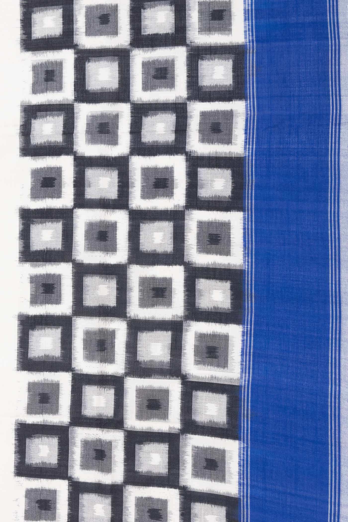 Off White Cotton Saree - Image 3