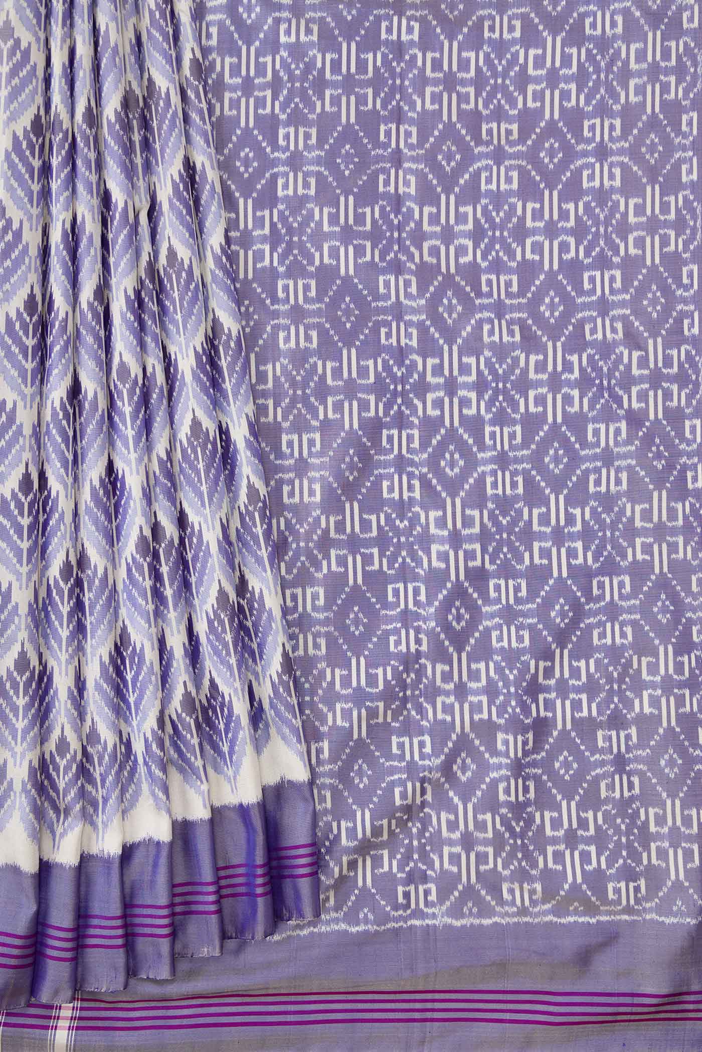 Multi Color Pochampally Silk Saree - Image 4