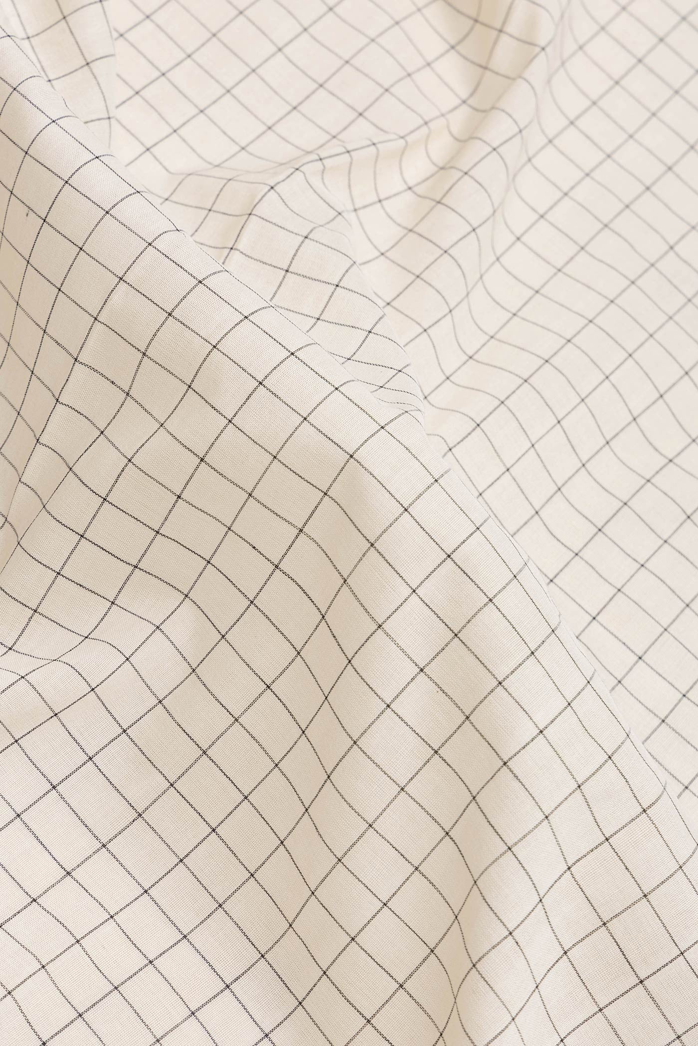 Off White Pochampally Cotton Saree - Image 2