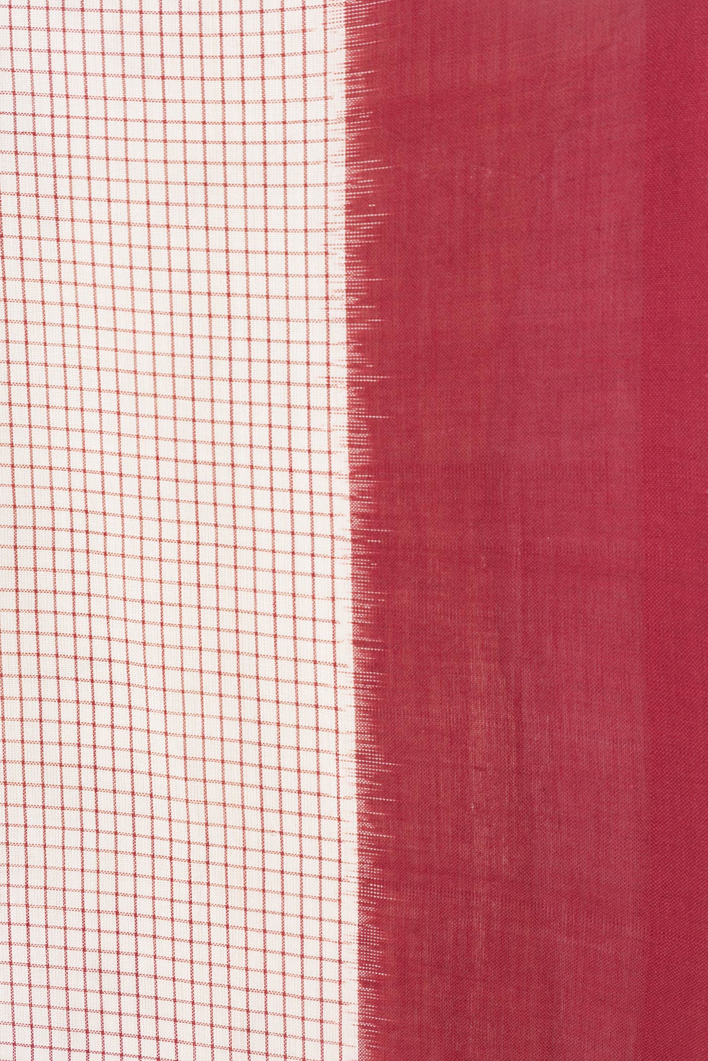 Off White Double Ikat Saree - Image 3