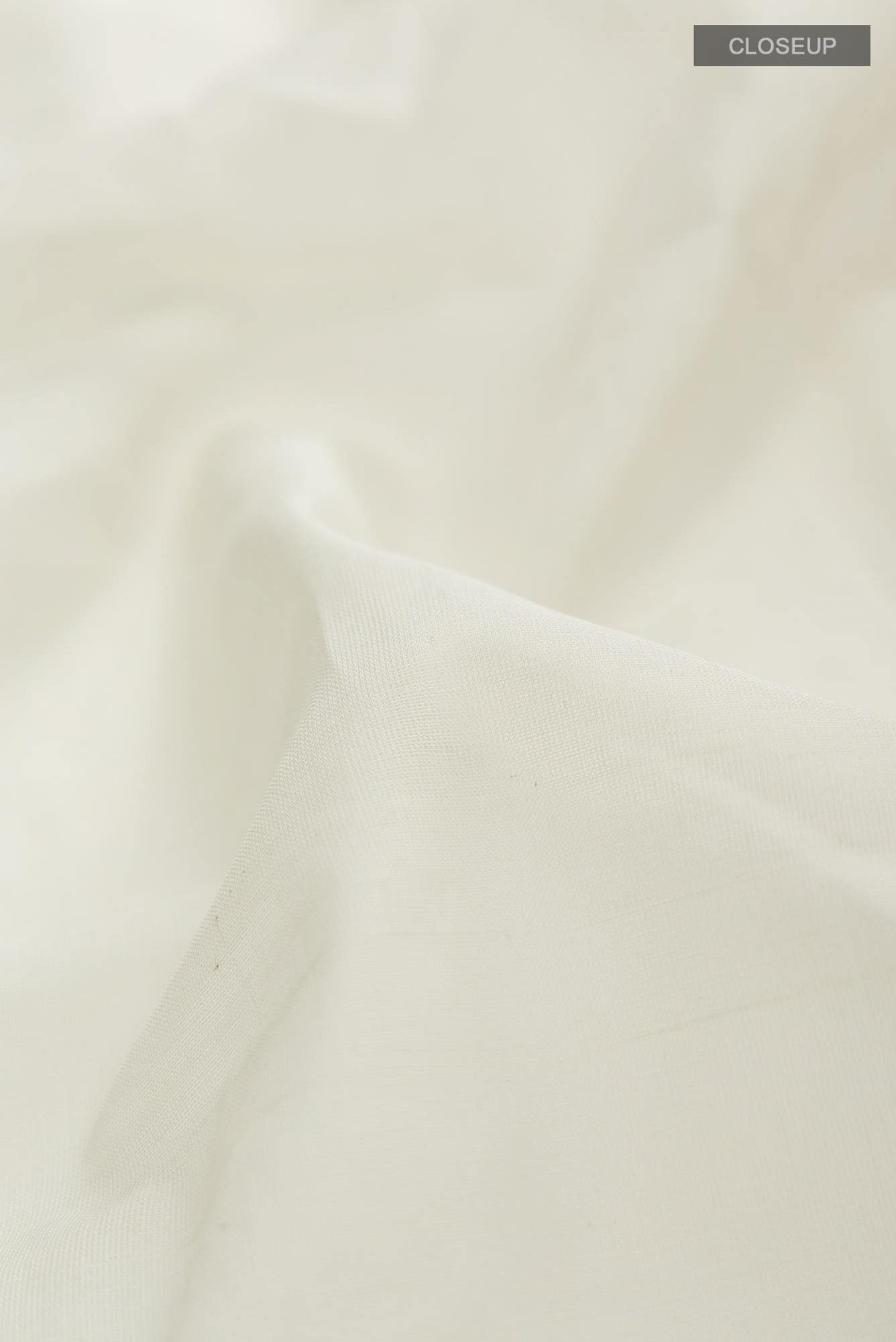 Off White Kerala Cotton Saree - Image 2