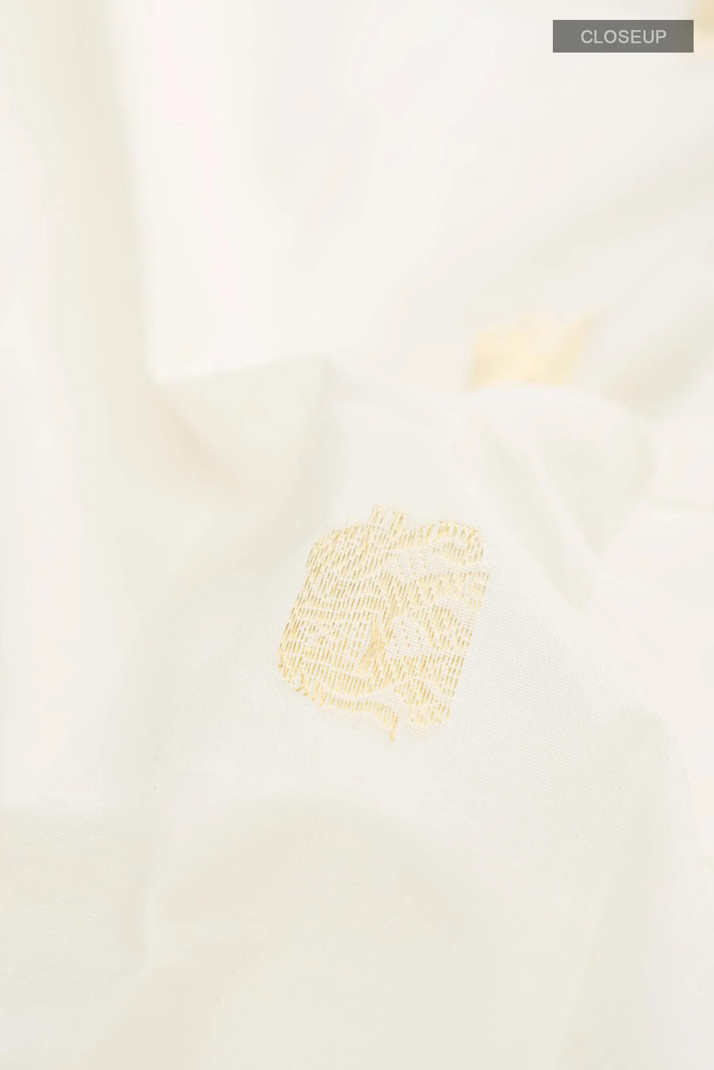 Off White Kerala Cotton Saree - Image 2